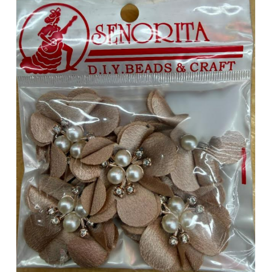 Bunga Kain Senorita 1039 -  Champagne Beige