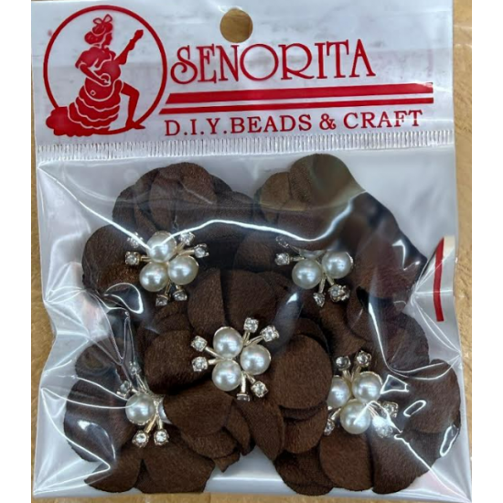 Bunga Kain Senorita 1039 -  Chocolate Brown