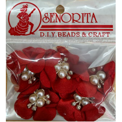 Bunga Kain Senorita 1039 -  Crimson Red