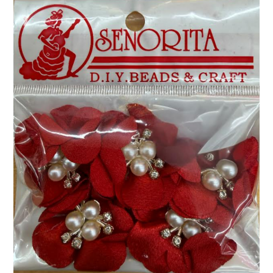 Bunga Kain Senorita 1039 -  Crimson Red