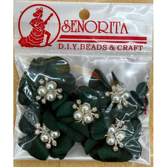 Bunga Kain Senorita 1039 -  Forest Green