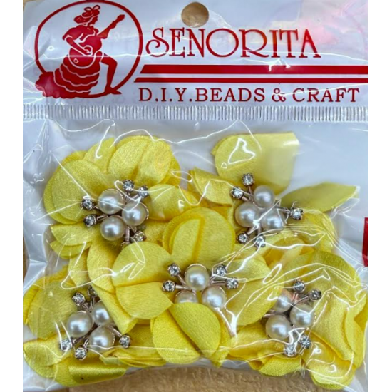 Bunga Kain Senorita 1039 -  Mustard Yellow