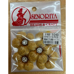 Bunga Kain Senorita 1040 -  Champagne Gold