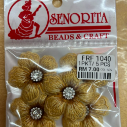 Bunga Kain Senorita 1040 -  Champagne Gold