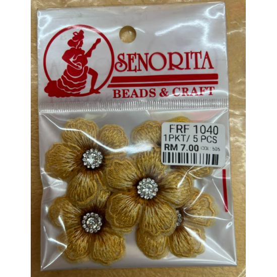 Bunga Kain Senorita 1040 -  Champagne Gold