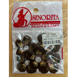 Bunga Kain Senorita 1040 -  Dark Chocolate Brown