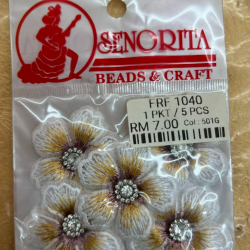 Bunga Kain Senorita 1040 -  Ivory White