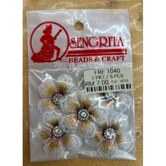 Bunga Kain Senorita 1040 -  Ivory White