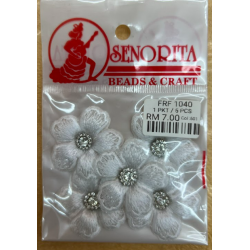 Bunga Kain Senorita 1040 -  Pure White