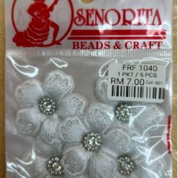 Bunga Kain Senorita 1040 -  Pure White