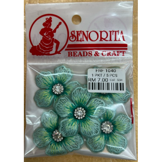 Bunga Kain Senorita 1040 -  Dusty Teal