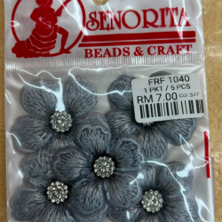 Bunga Kain Senorita 1040 -  Slate Grey