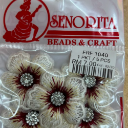 Bunga Kain Senorita 1040 -  Cream Ivory