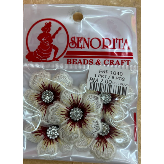 Bunga Kain Senorita 1040 -  Cream Ivory