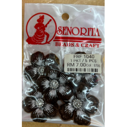 Bunga Kain Senorita 1040 -  Espresso Brown