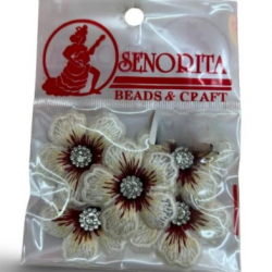 Bunga Kain Senorita 1040 -  Cream Ivory