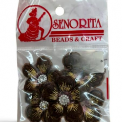 Bunga Kain Senorita 1040 -  Dark Chocolate Brown