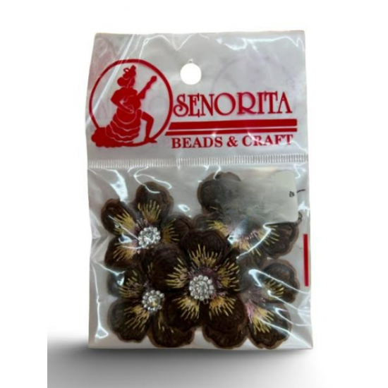 Bunga Kain Senorita 1040 -  Dark Chocolate Brown