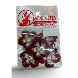 Bunga Kain Senorita 1040 -  Deep Maroon