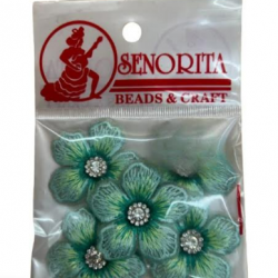 Bunga Kain Senorita 1040 -  Dusty Teal