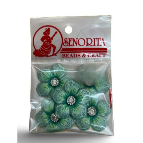 Bunga Kain Senorita 1040 -  Dusty Teal