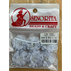 Bunga Kain Senorita 1041 -  Grey Light Blue