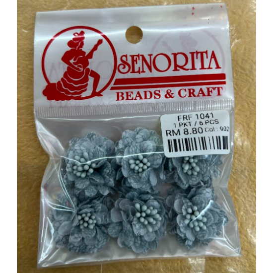 Bunga Kain Senorita 1041 -  Steel Blue Grey