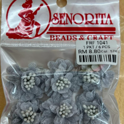 Bunga Kain Senorita 1041 -  Cool Grey 