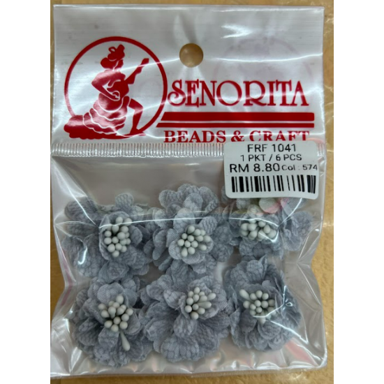 Bunga Kain Senorita 1041 -  Cool Grey 
