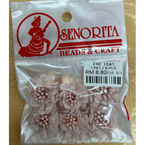 Bunga Kain Senorita 1041 -  Nude Beige PInk