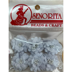 Bunga Kain Senorita 1041 -  Grey Light Blue