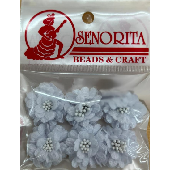 Bunga Kain Senorita 1041 -  Grey Light Blue