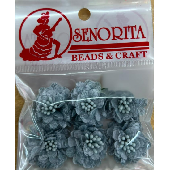 Bunga Kain Senorita 1041 -  Steel Blue Grey