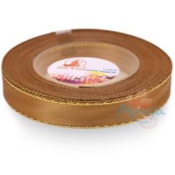  Senorita Gold Edge Satin Ribbon - Dark Goldenrod 03G 12mm