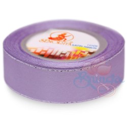 Senorita Silver Edge Satin Ribbon - Lavender 804s 24mm 
