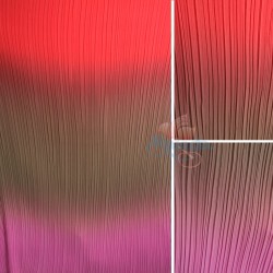Chiffon Fabric Pleated 3 Tone Red , Brown , Purple - 60" Wide - 5 Meters