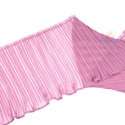 Chiffon Pleated Trimming Light Purple - 1 Meter 15cm 