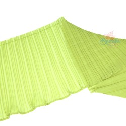 Chiffon Pleated Trimming Grass Green - 1 Meter 15cm 