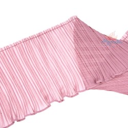 Chiffon Pleated Trimming Light Magenta - 1 Meter 15cm 