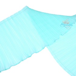 Chiffon Pleated Trimming Light Turquoise - 1 Meter 15cm 
