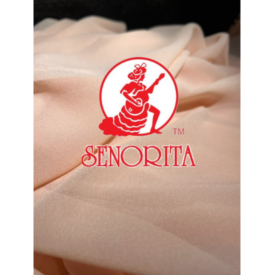 Chiffon Silky Fabric 60 inch Wide - Light Apricot  013