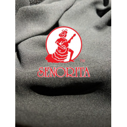 Chiffon Silky Fabric 60 inch Wide - Black 014