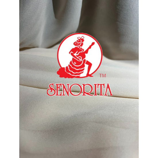 Chiffon Silky Fabric 60 inch Wide - Cream Puff 016