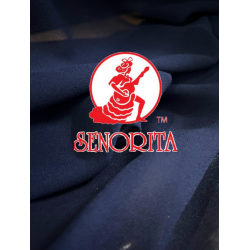 Chiffon Silky Fabric 60 inch Wide - Penn Blue 019