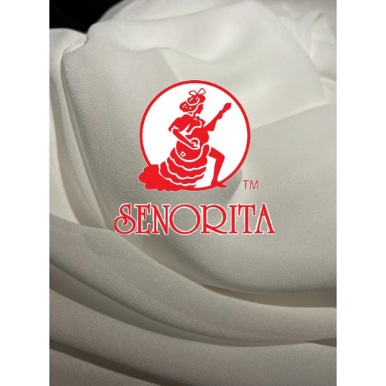 Chiffon Silky Fabric 60 inch Wide - Off White 02