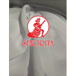 Chiffon Silky Fabric 60 inch Wide -  White 025