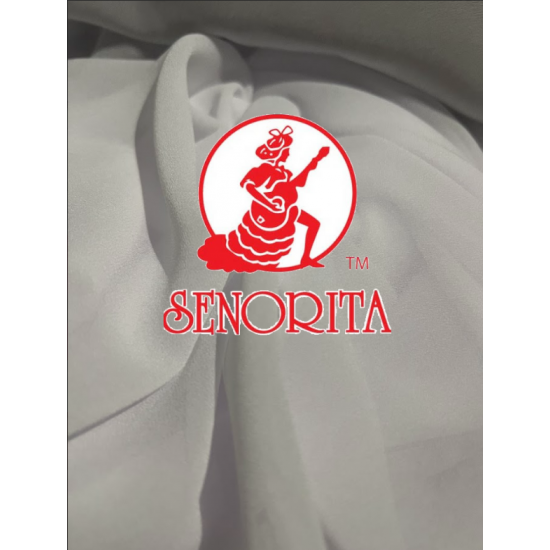 Chiffon Silky Fabric 60 inch Wide -  White 025