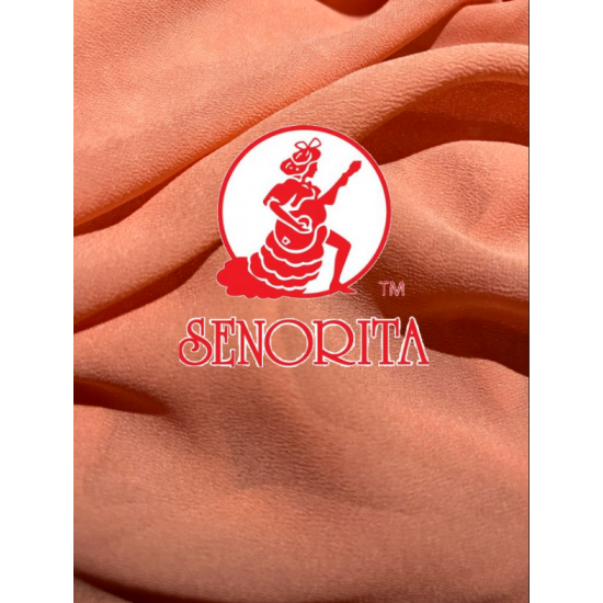 Chiffon Silky Fabric 60 inch Wide - Soft Salmon 028