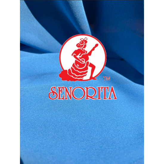 Chiffon Silky Fabric 60 inch Wide -  Tufts Blue 041
