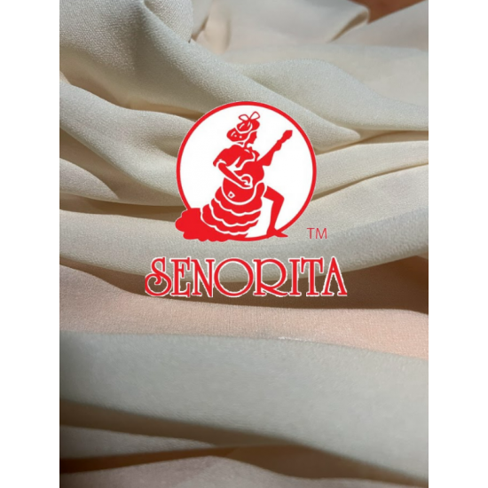 Chiffon Silky Fabric 60 inch Wide -  Cosmic Latte 052